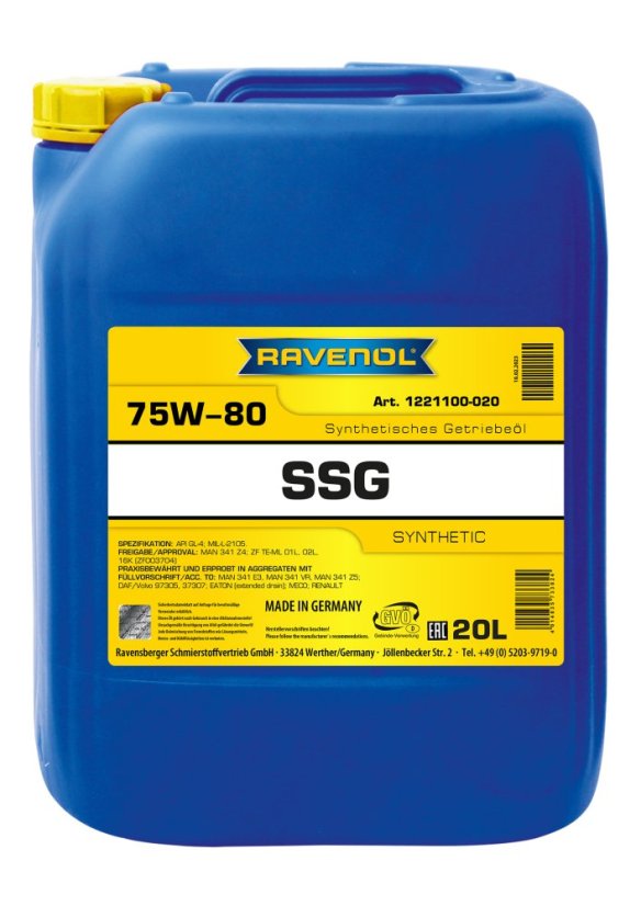 RAVENOL SSG Spec Synt LKW Getriebeöl 75W-80; 20 L