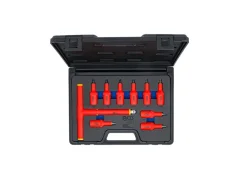 Zástrčné hlavice TORX 1/2" VDE pro elektrikáře, T20-T55, sada 10 dílů - BGS 7131