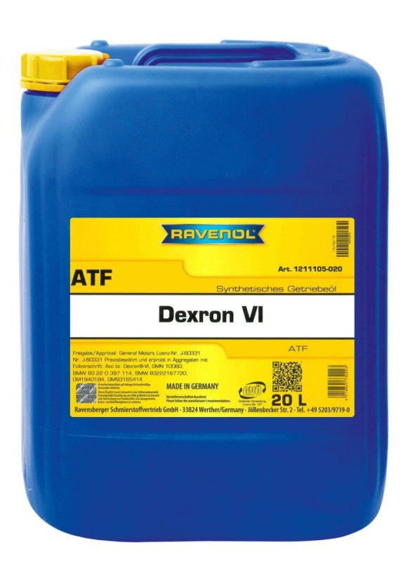 RAVENOL ATF DEXRON VI; 20 L