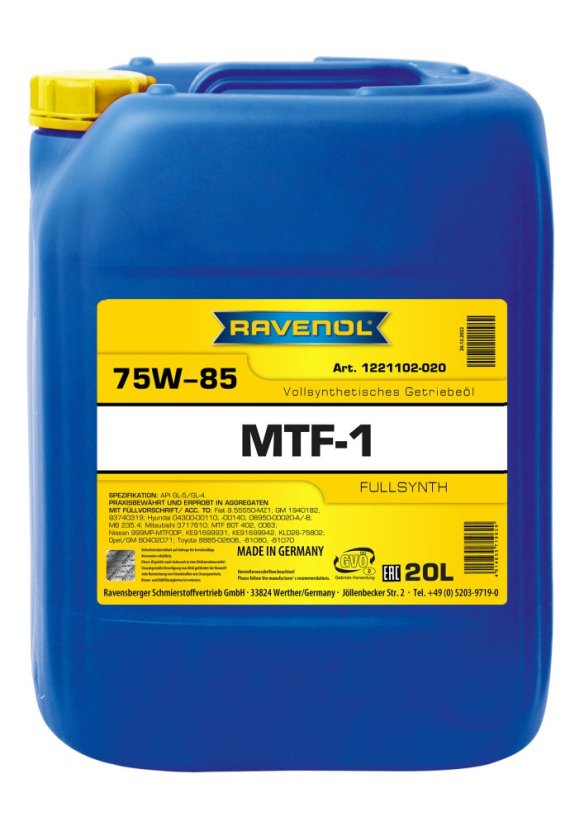 RAVENOL MTF-1 SAE 75W-85; 20 L